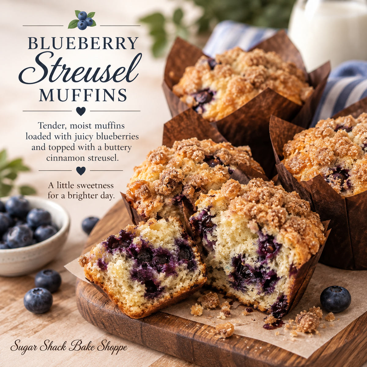 Blueberry Streusel Muffins