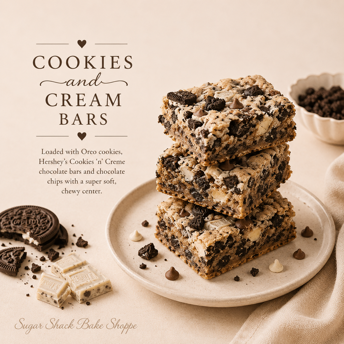 Cookies and Cream Bars