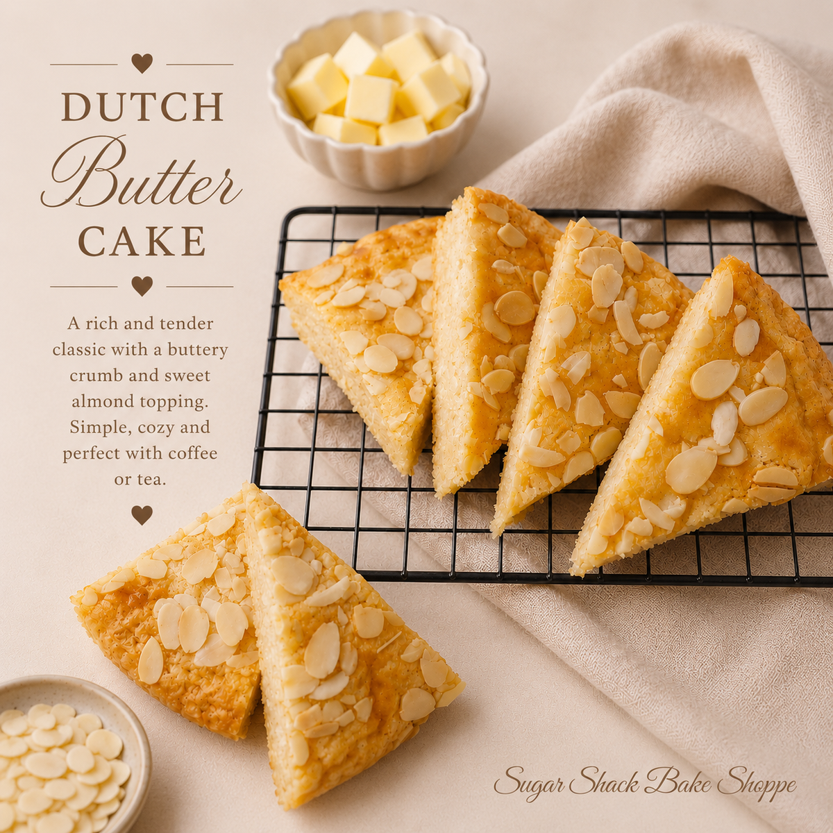 Dutch Butter Cake (Boterkoek)
