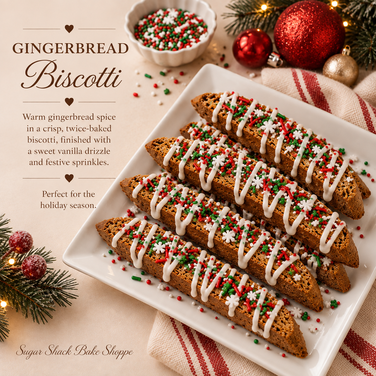 Gingerbread Biscotti