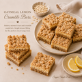 Oatmeal Lemon Crumble Bars